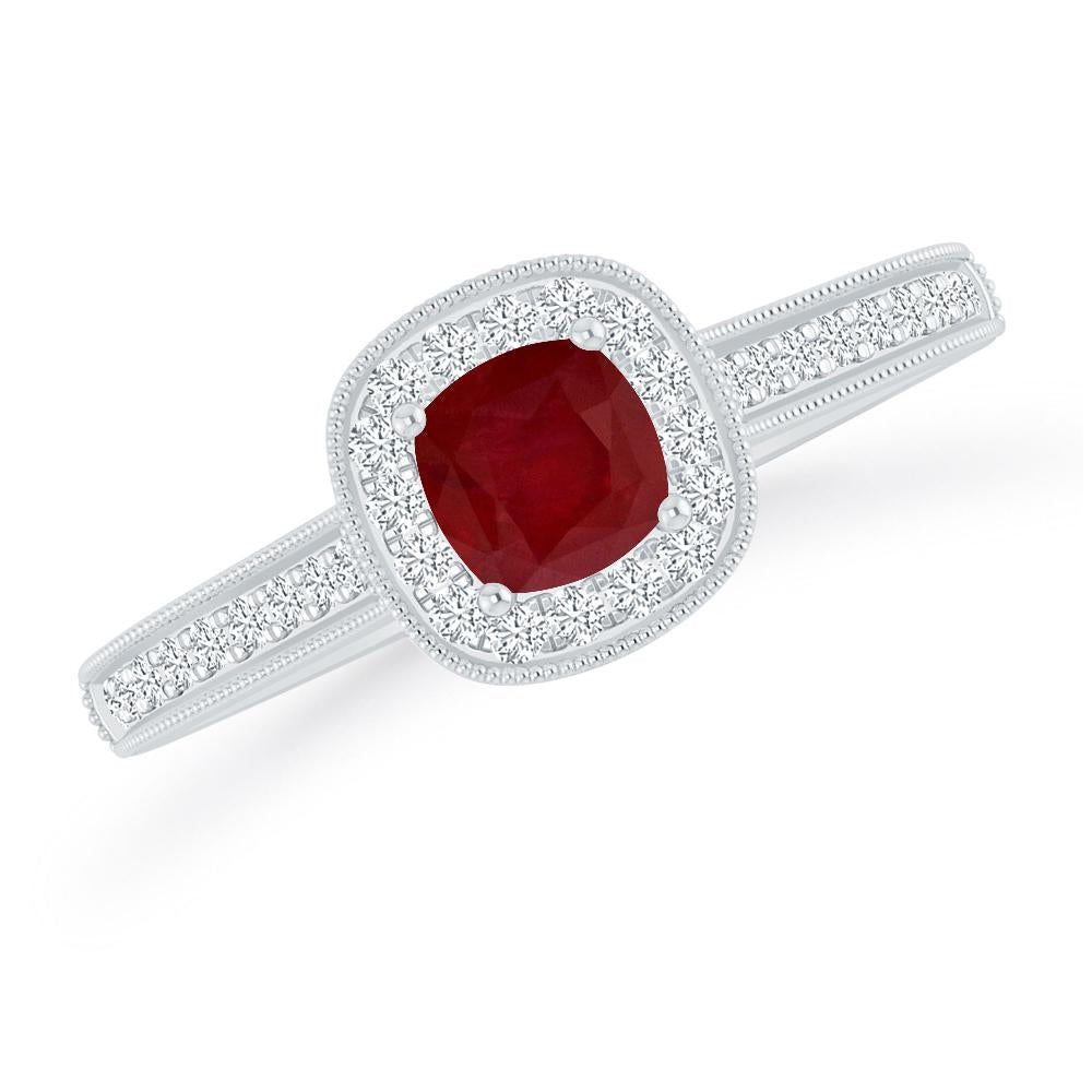 White Gold - Ruby