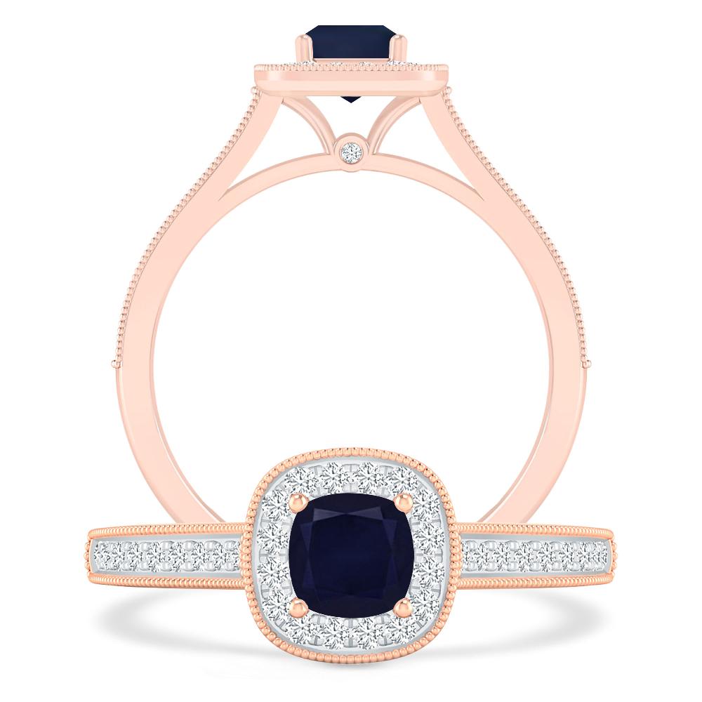 Rose Gold - Sapphire