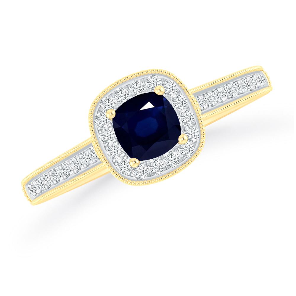 Yellow Gold - Sapphire