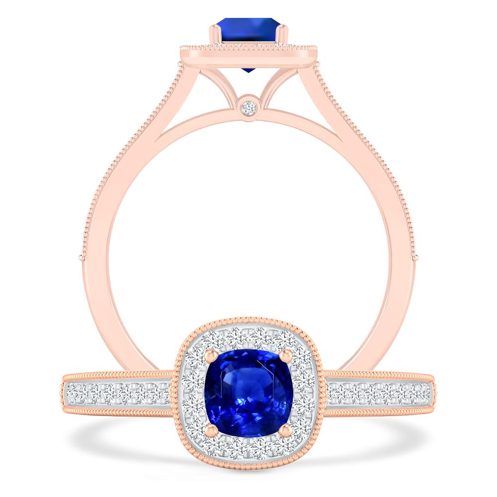 Rose Gold - Sapphire