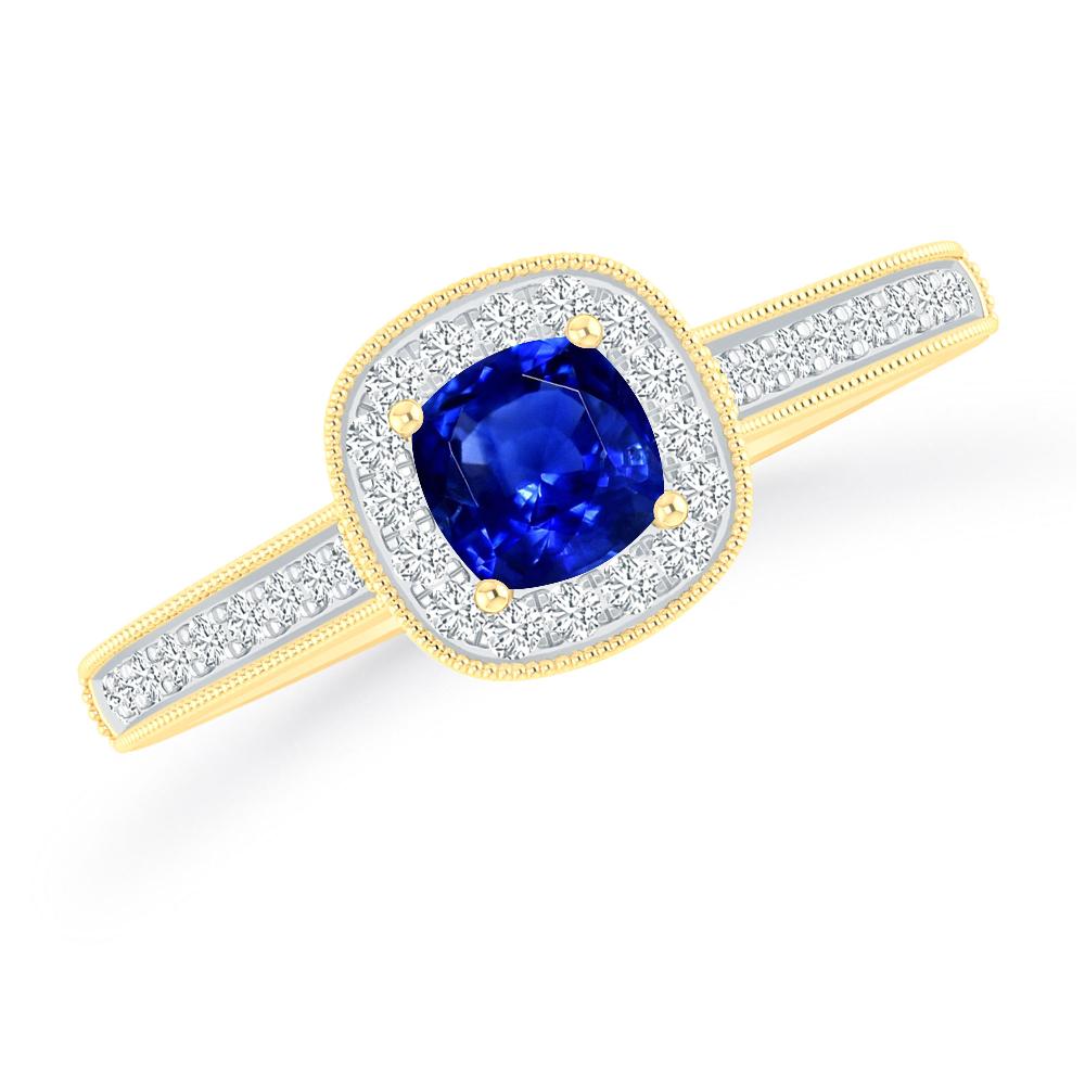 Yellow Gold - Sapphire