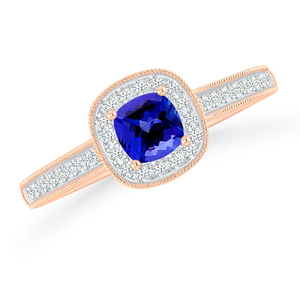 Rose Gold - Tanzanite