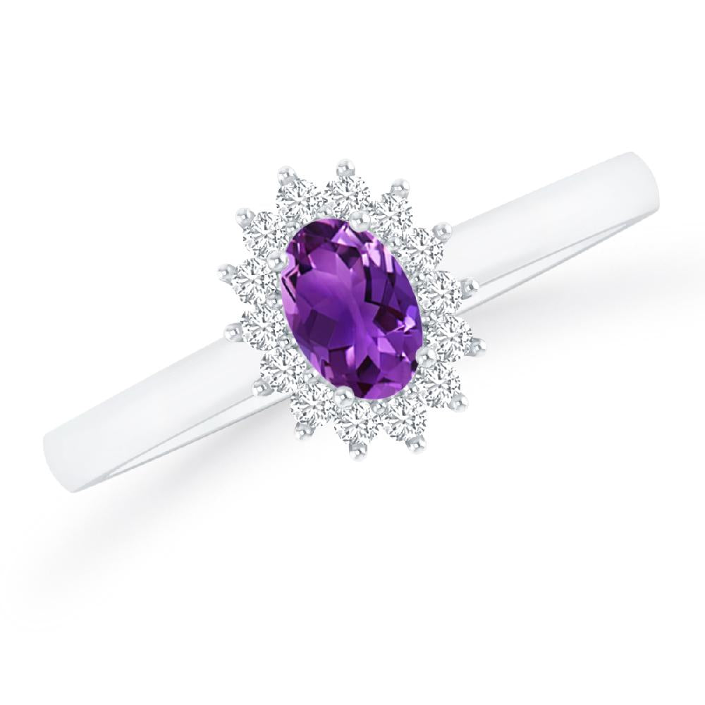 White Gold - Amethyst