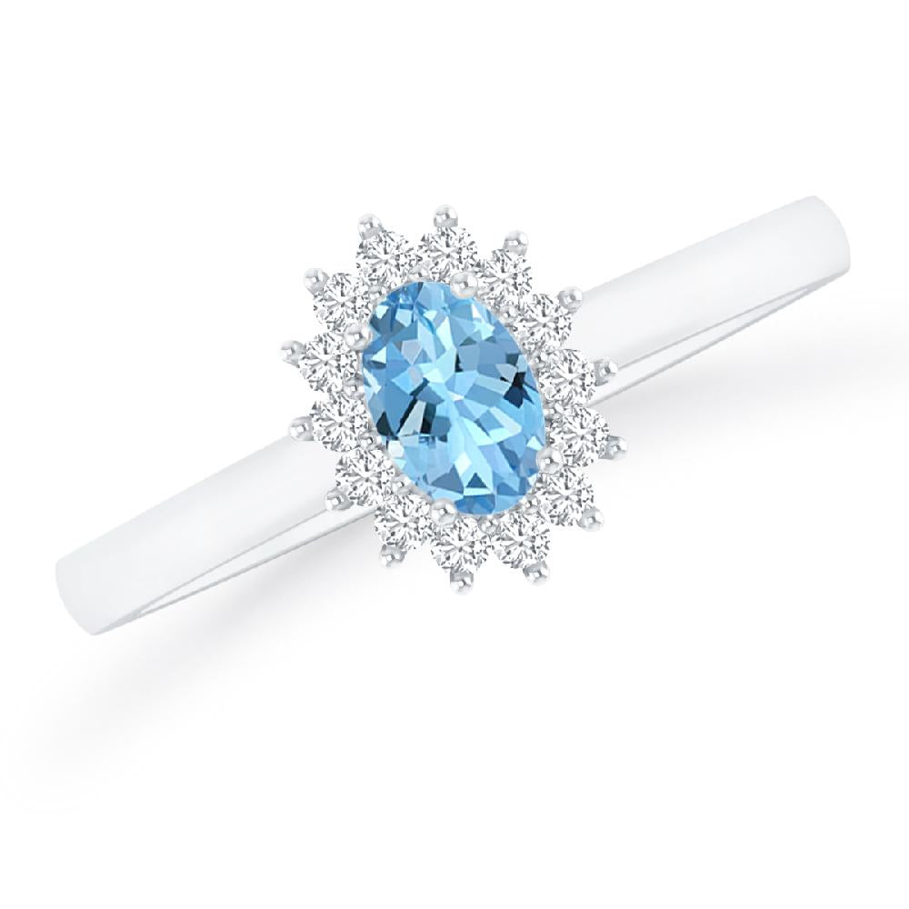 White Gold - Aquamarine