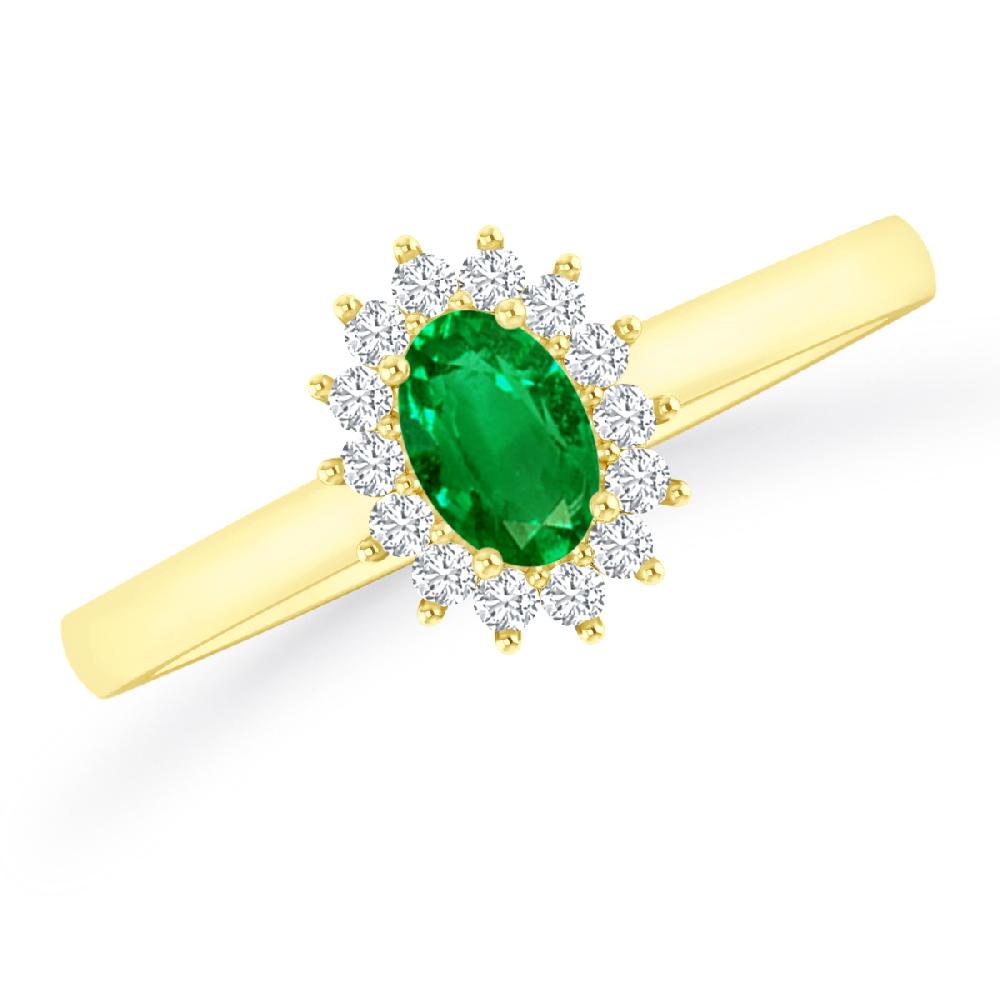 Yellow Gold - Emerald