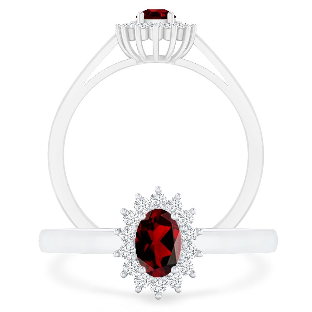 White Gold - Garnet