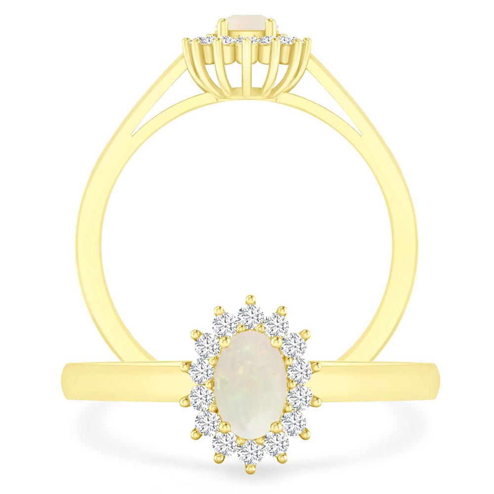 Yellow Gold - Opal