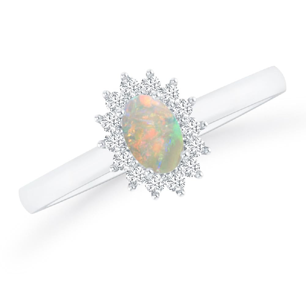 White Gold - Opal