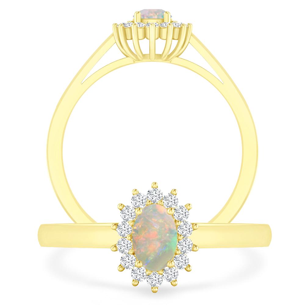 Yellow Gold - Opal