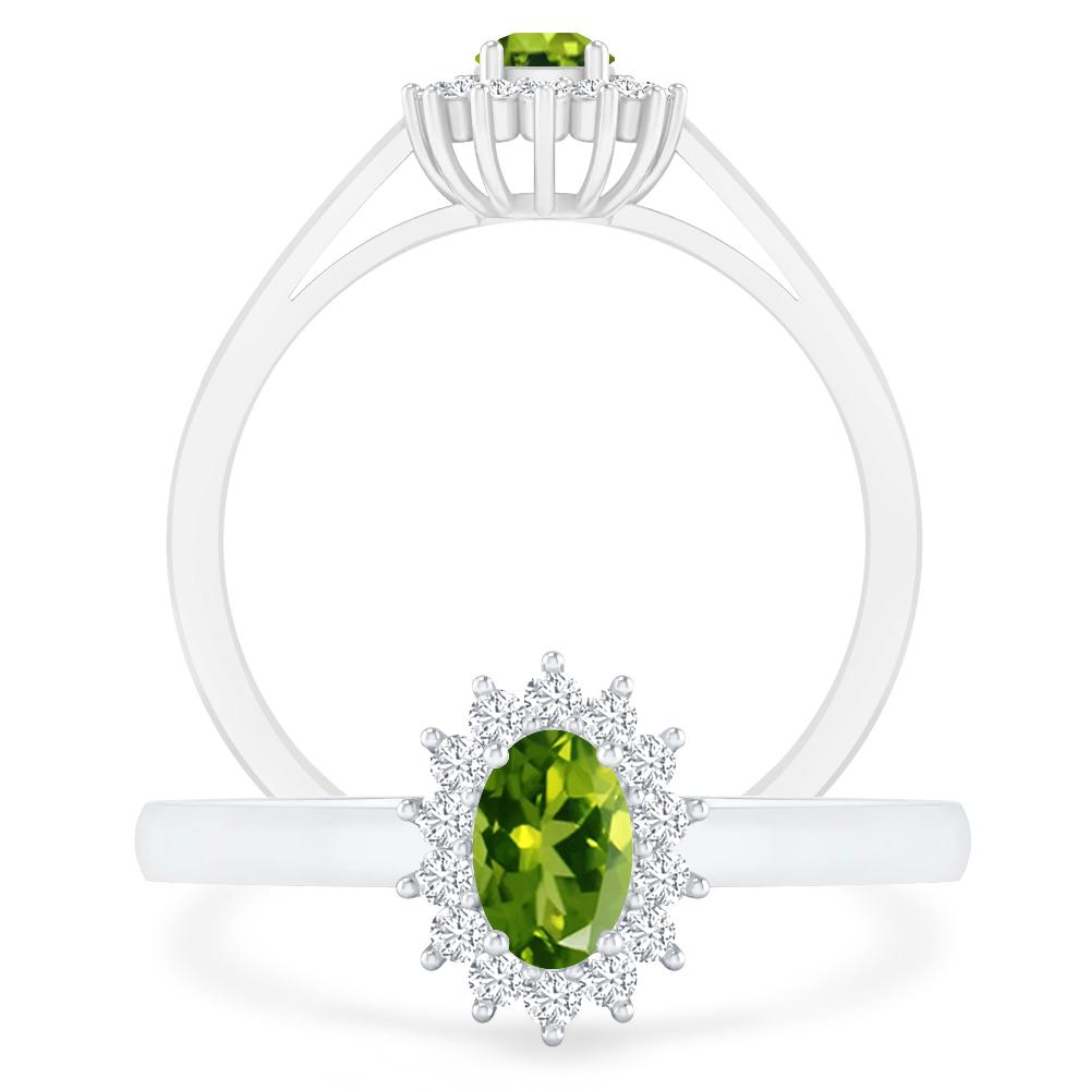 White Gold - Peridot