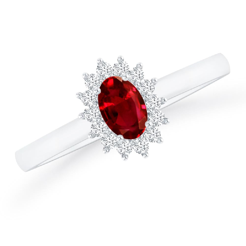 White Gold - Ruby