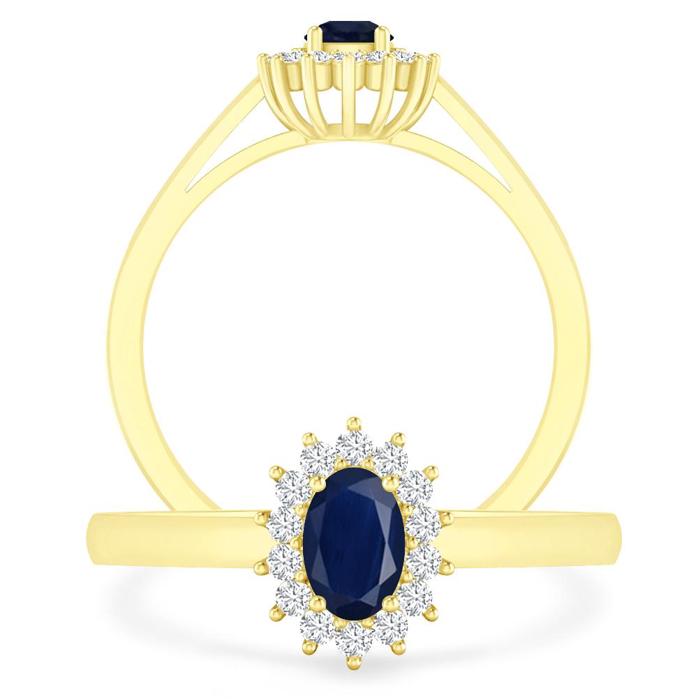 Yellow Gold - Sapphire