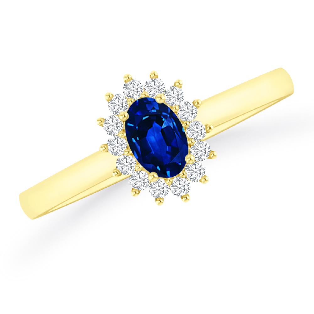 Yellow Gold - Sapphire