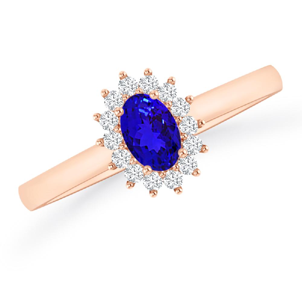 Rose Gold - Tanzanite