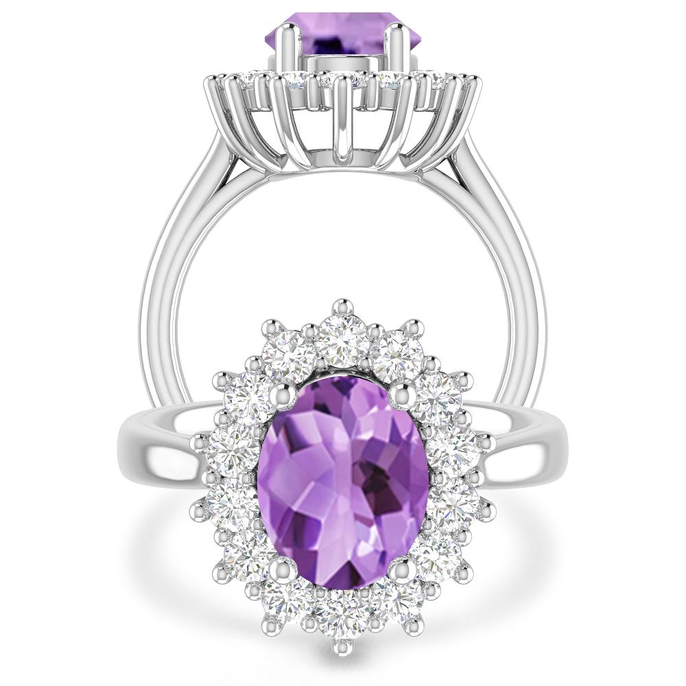 White Gold - Amethyst