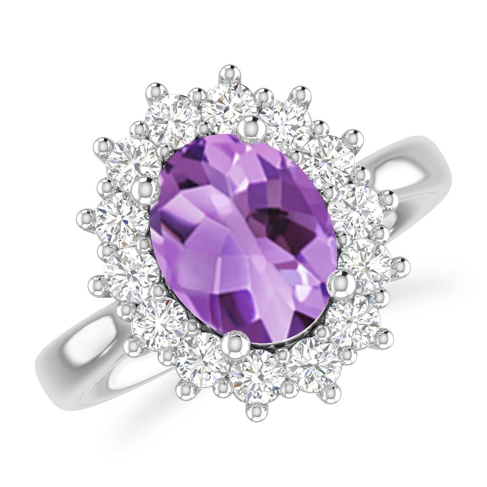 White Gold - Amethyst