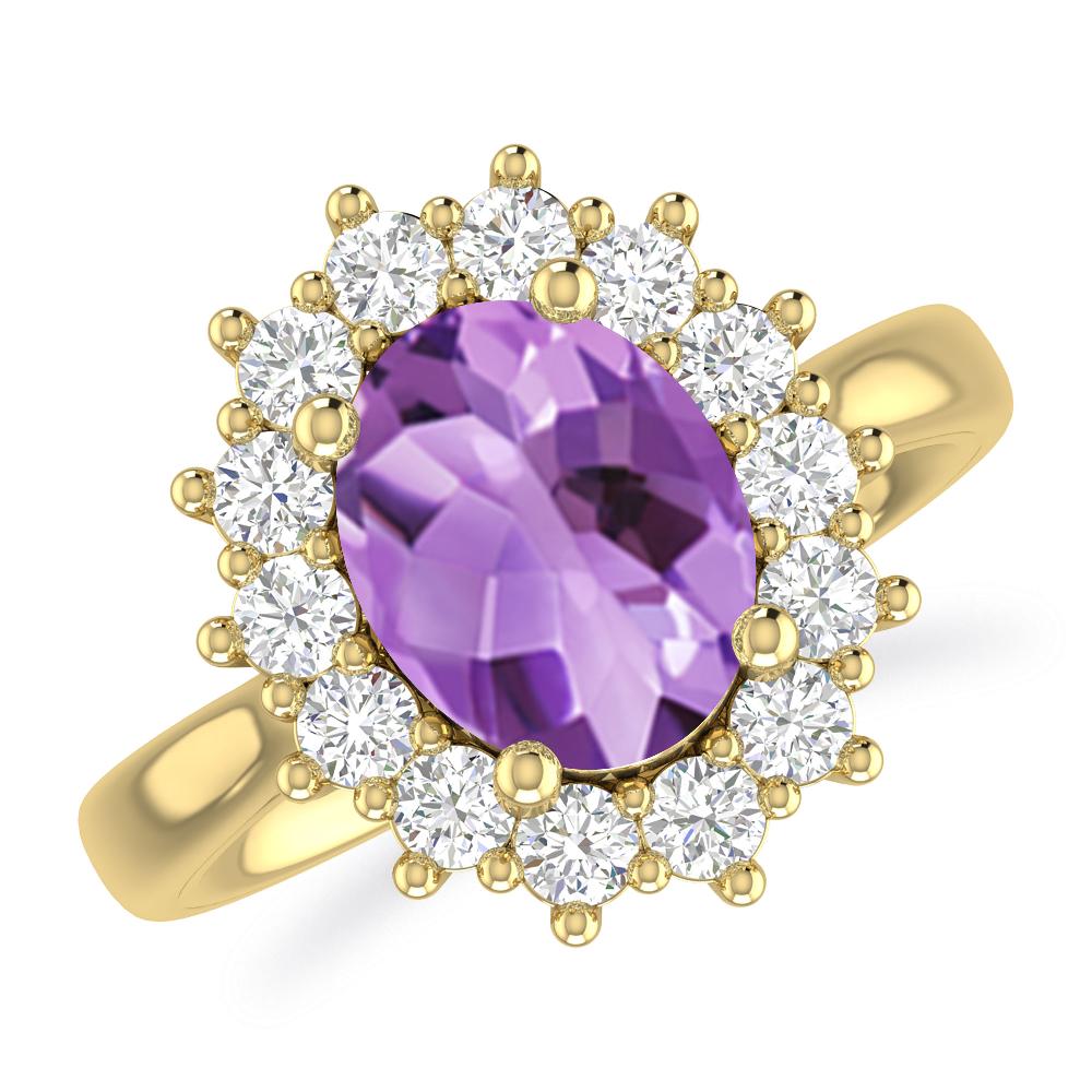 Yellow Gold - Amethyst