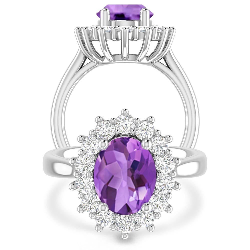 White Gold - Amethyst