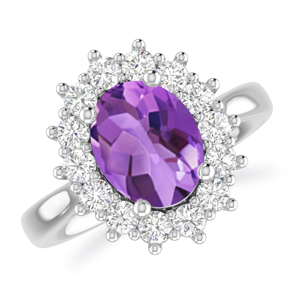 White Gold - Amethyst