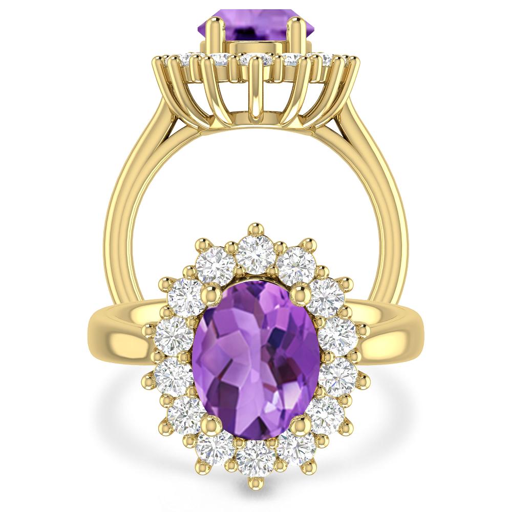 Yellow Gold - Amethyst