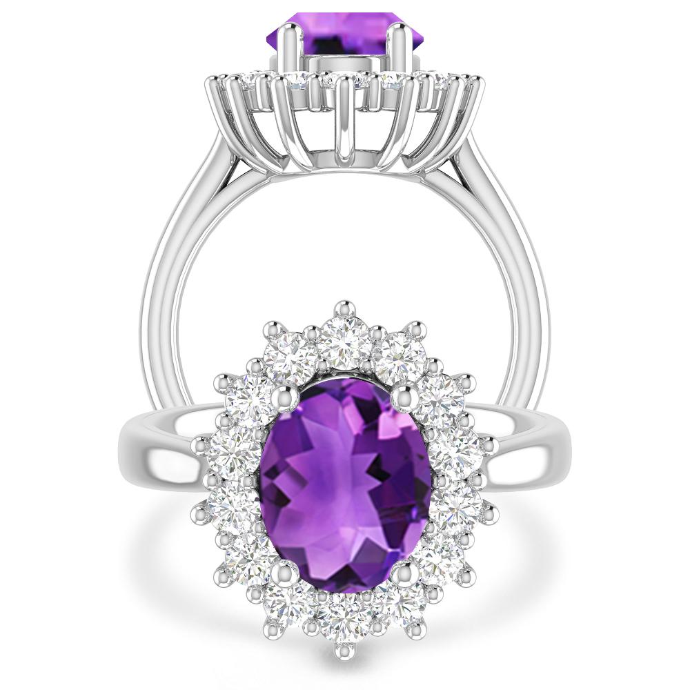 White Gold - Amethyst