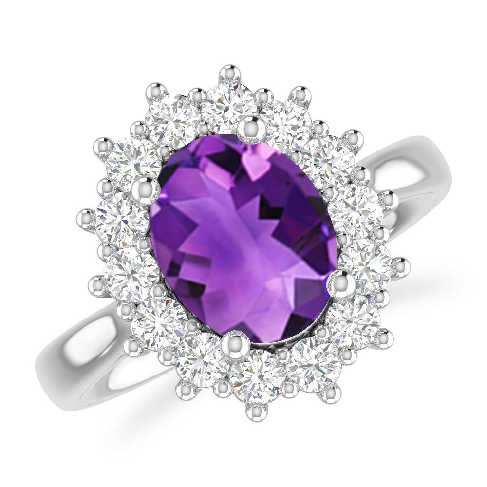 White Gold - Amethyst