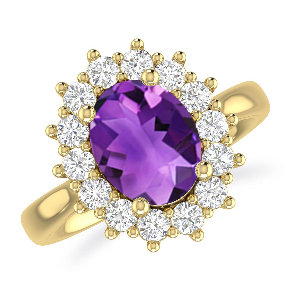 Yellow Gold - Amethyst