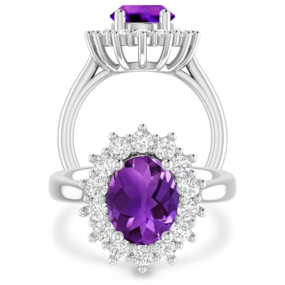 White Gold - Amethyst