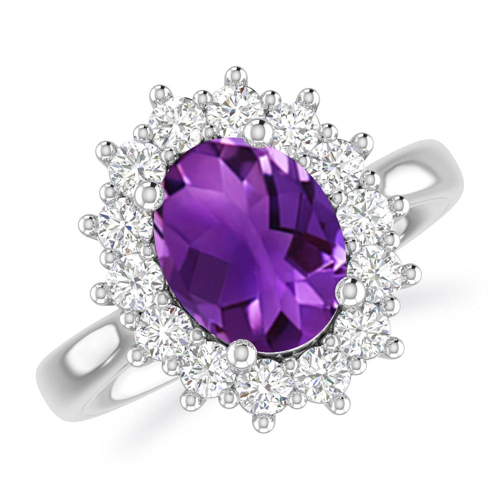 White Gold - Amethyst