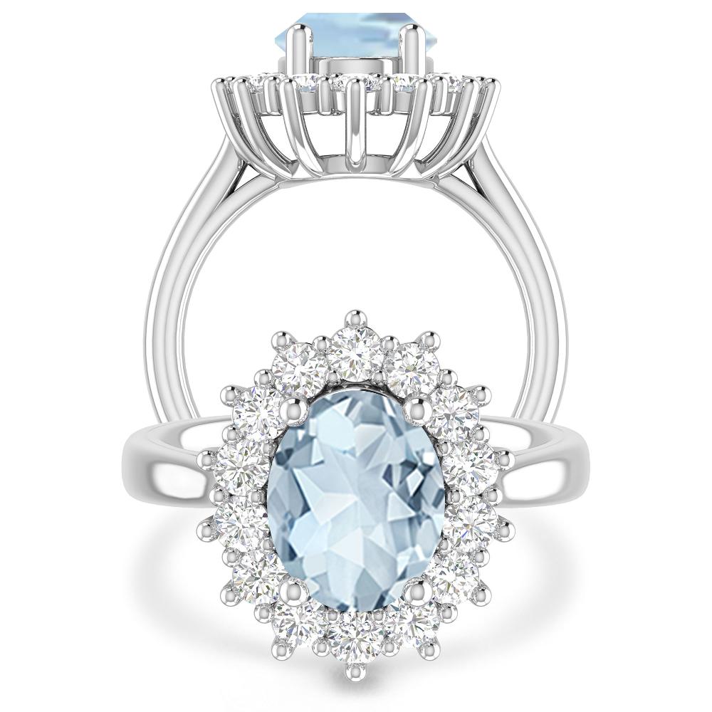 White Gold - Aquamarine