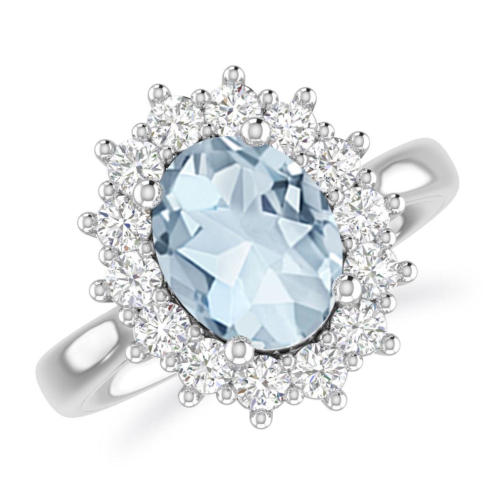 White Gold - Aquamarine