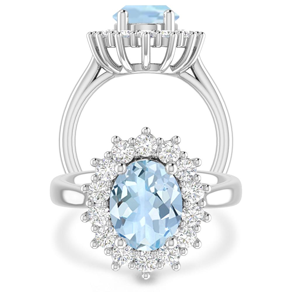 White Gold - Aquamarine