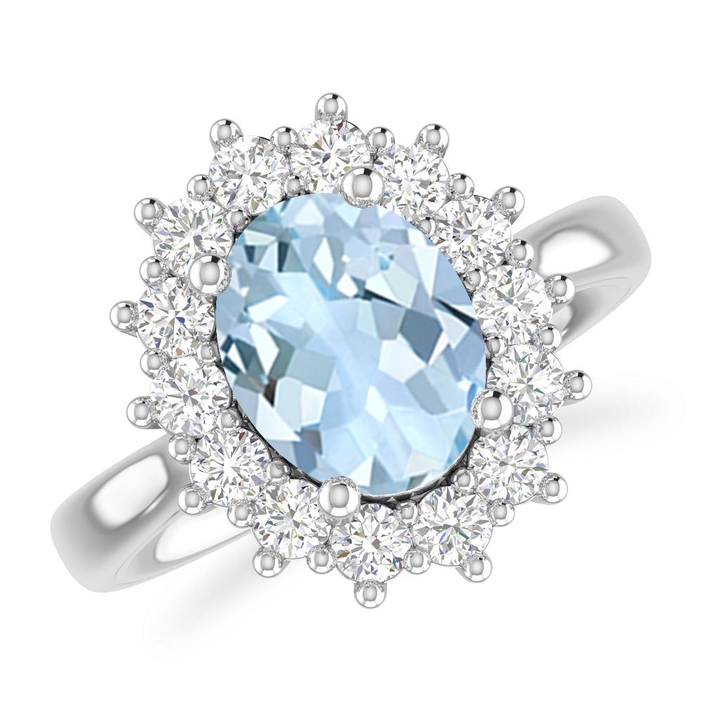 White Gold - Aquamarine