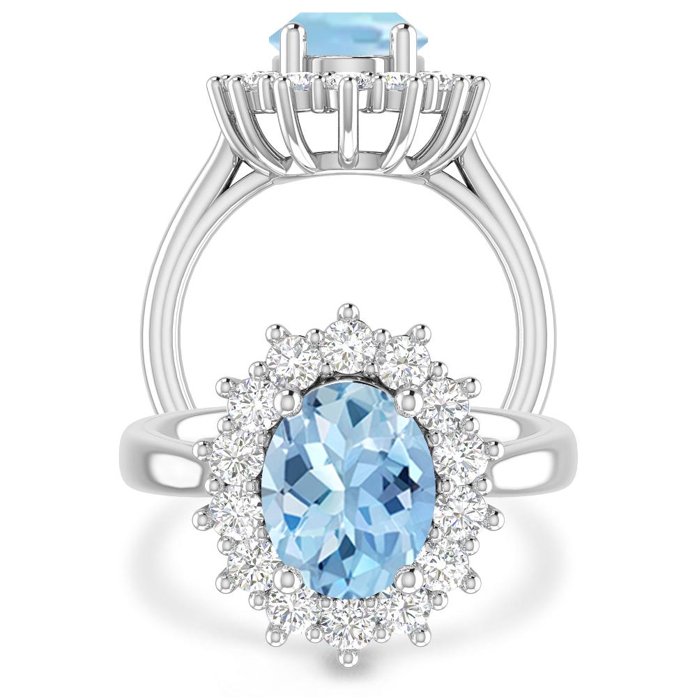 White Gold - Aquamarine