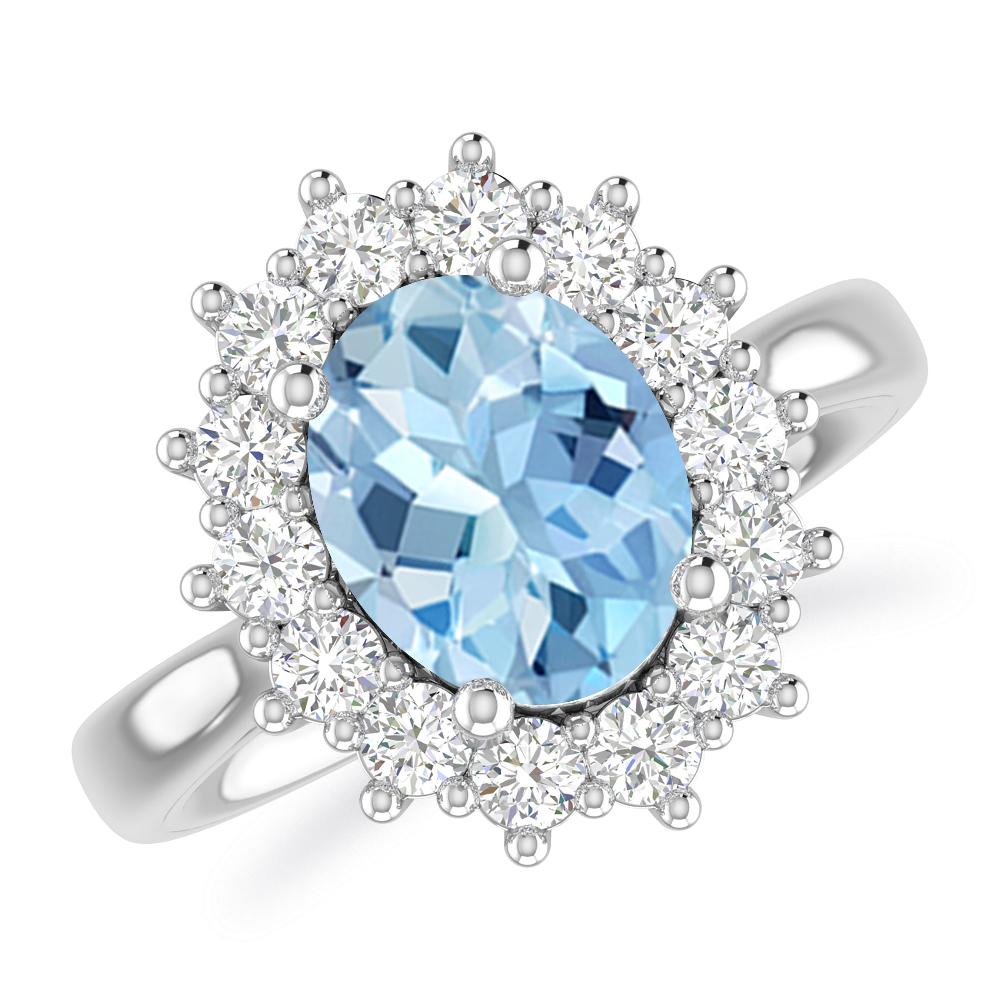 White Gold - Aquamarine