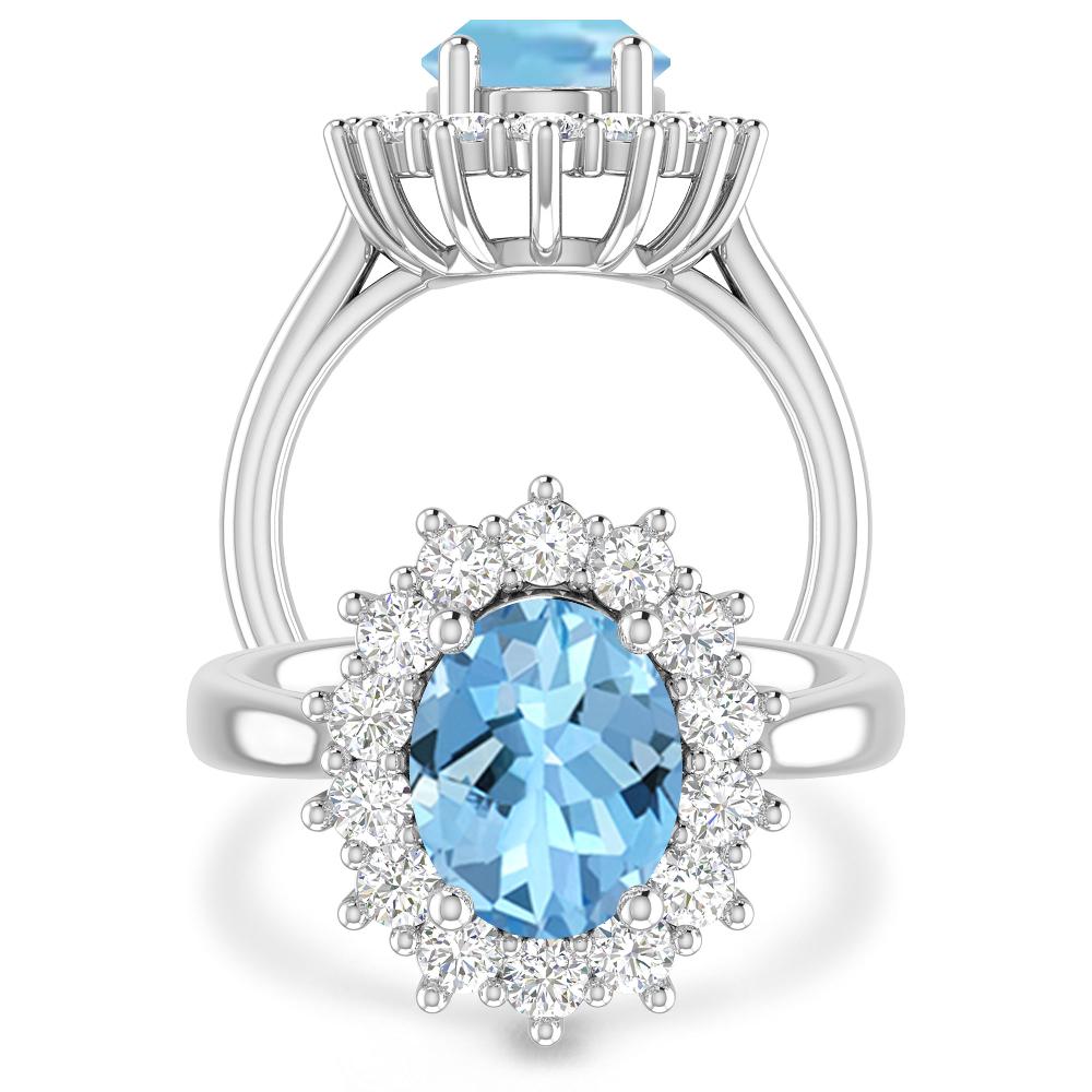 White Gold - Aquamarine