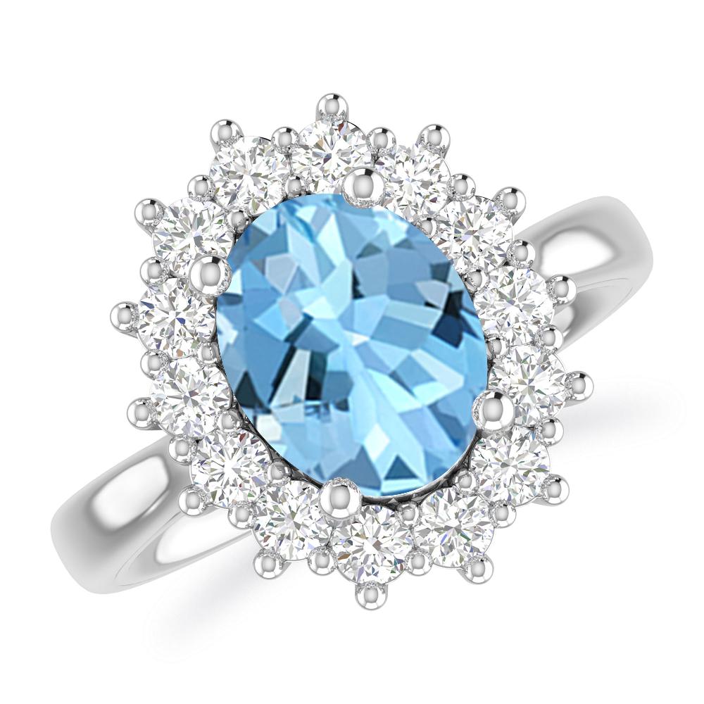 White Gold - Aquamarine