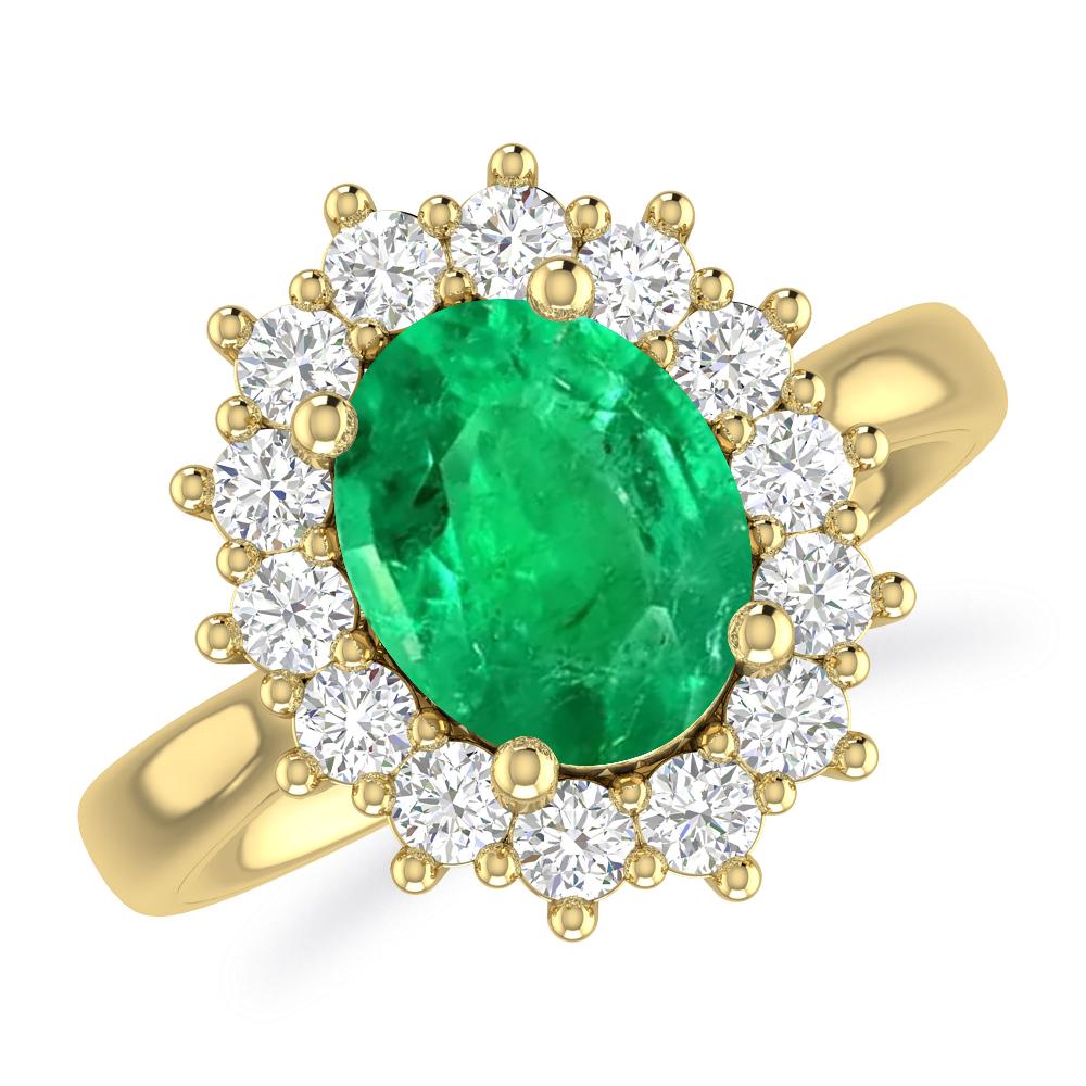 Yellow Gold - Emerald