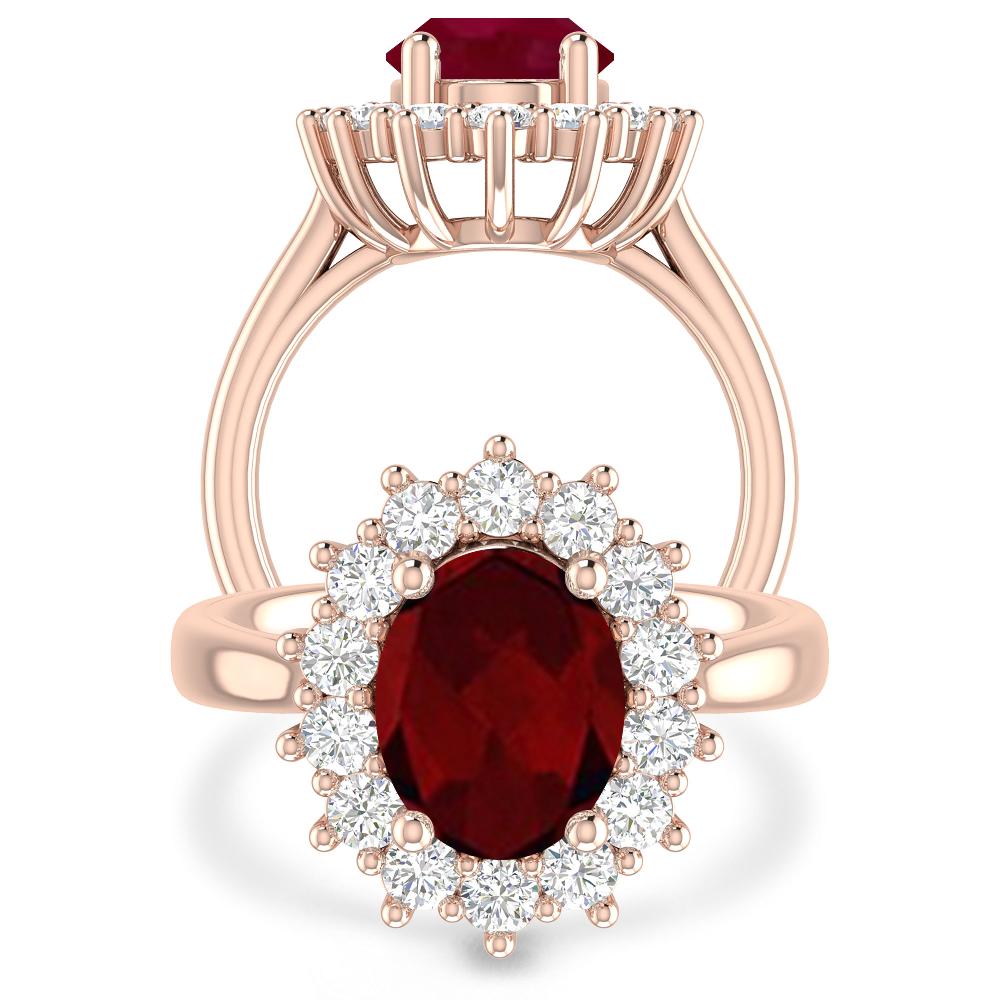 Rose Gold - Garnet