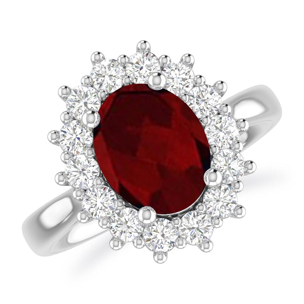 White Gold - Garnet