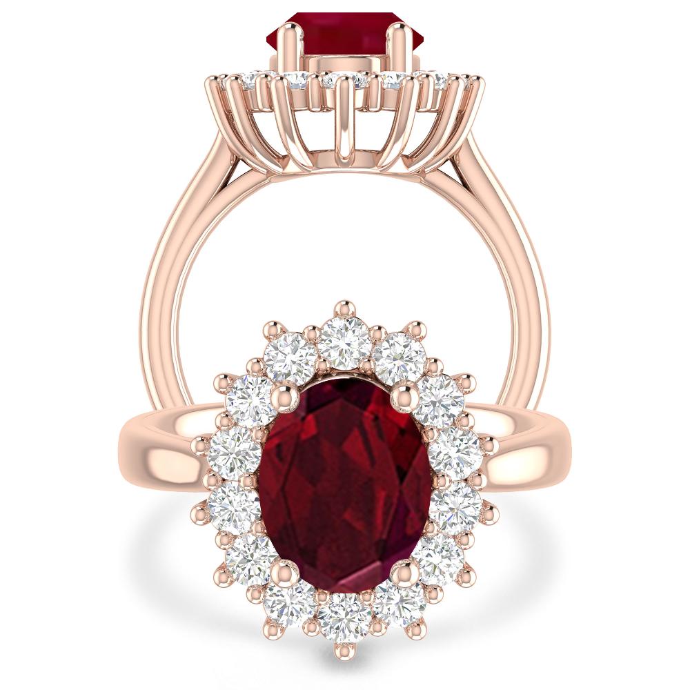 Rose Gold - Garnet