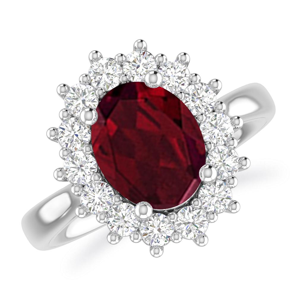 White Gold - Garnet