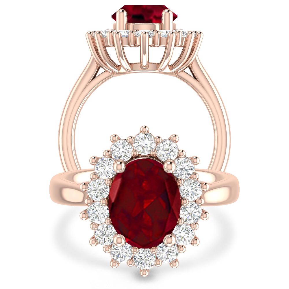 Rose Gold - Garnet