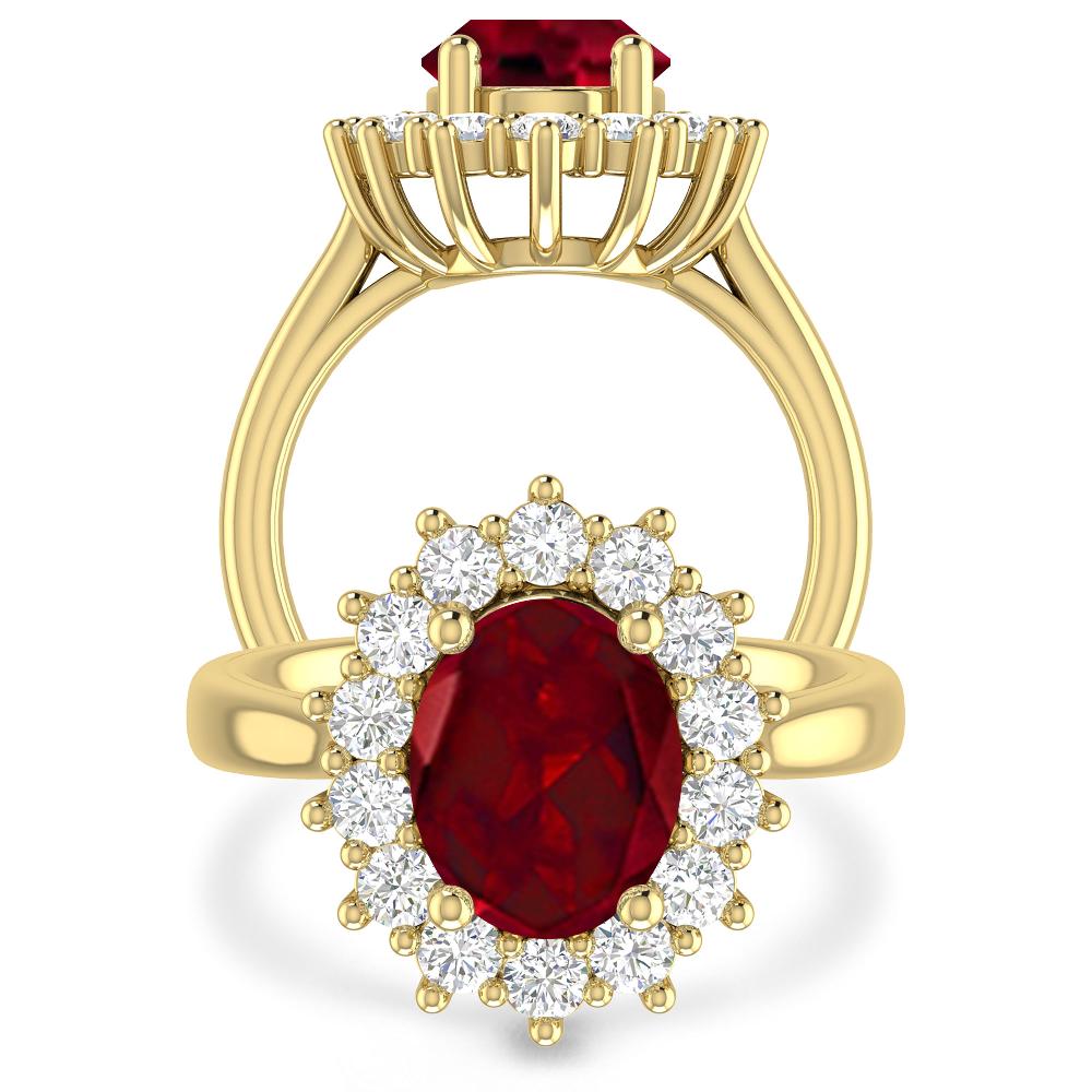 Yellow Gold - Garnet