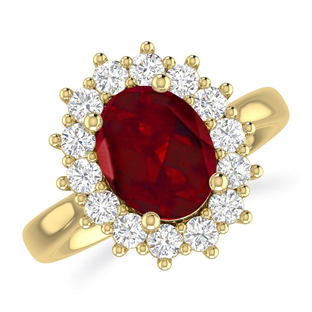 Yellow Gold - Garnet