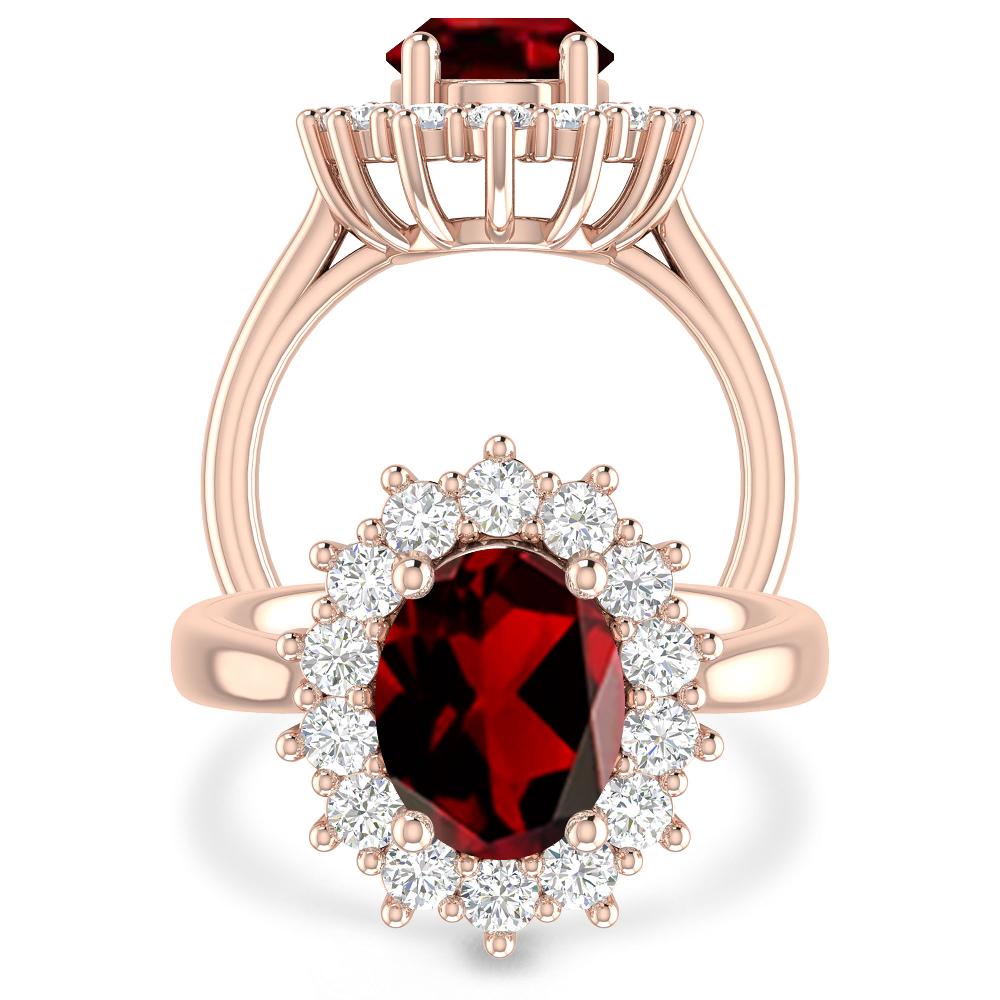 Rose Gold - Garnet