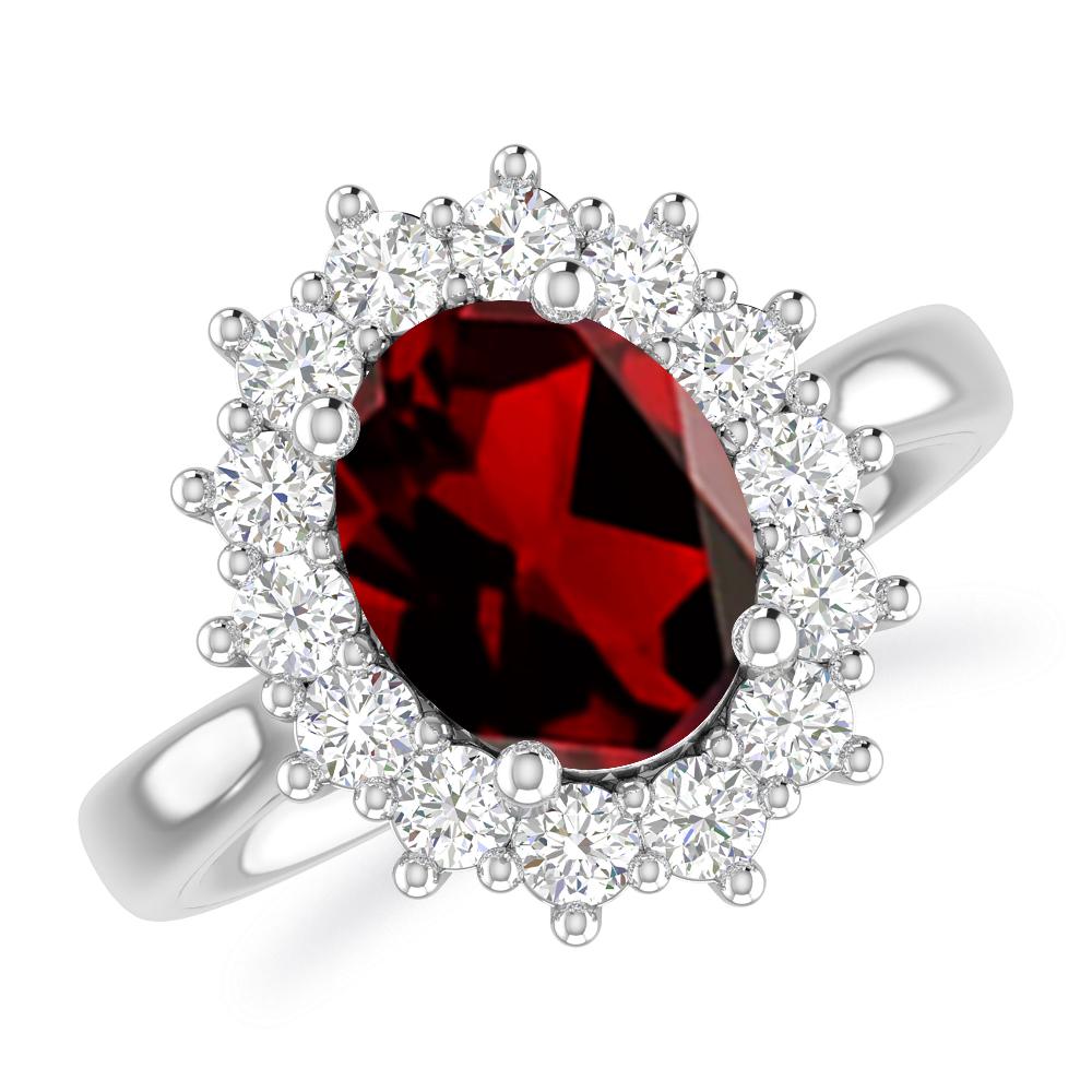 White Gold - Garnet