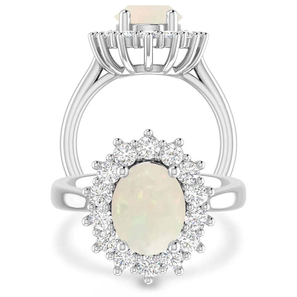 White Gold - Opal