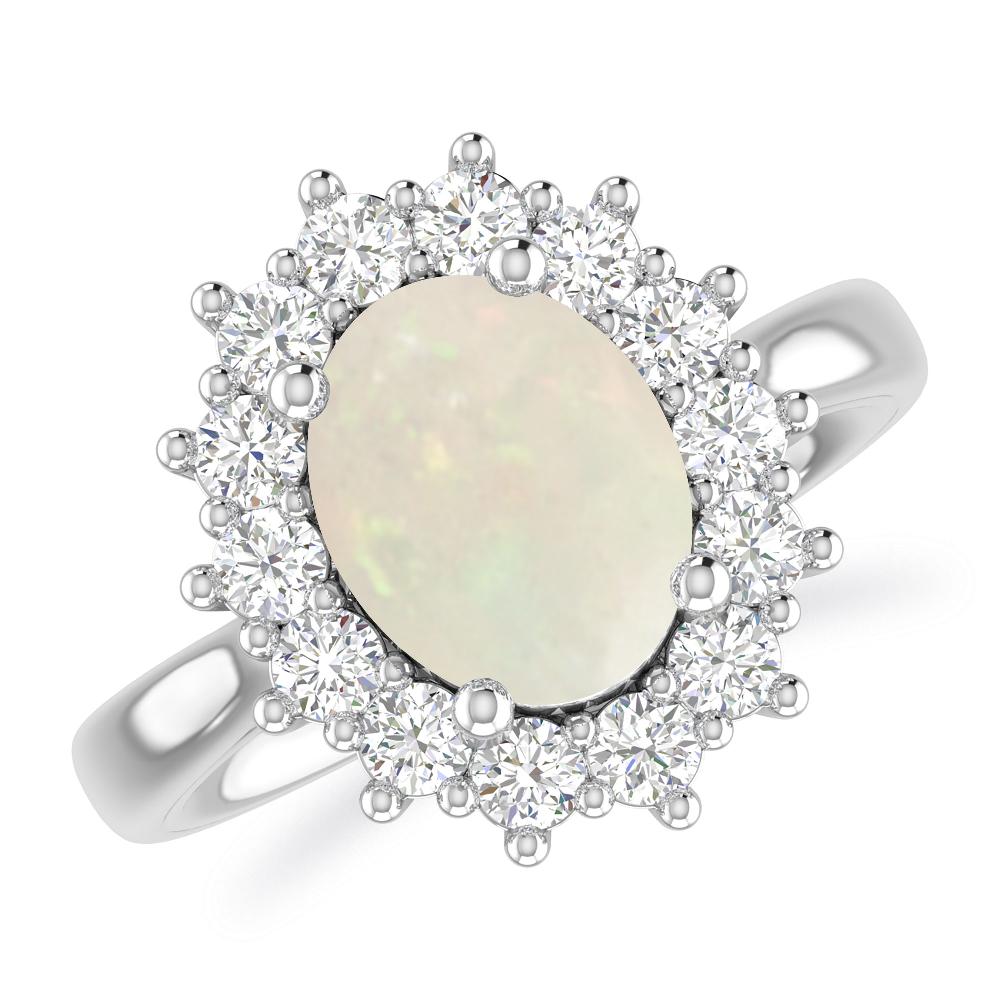 White Gold - Opal