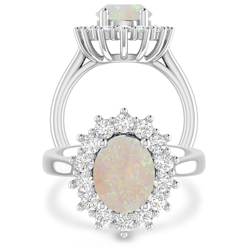 White Gold - Opal